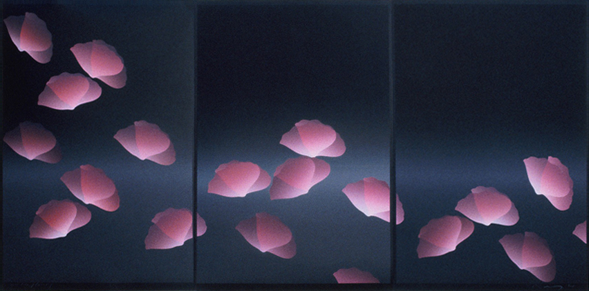 Mille fleurs(Triptyque) - ミル フロール(三枚一組) - 100x70cm(x3) 1984 