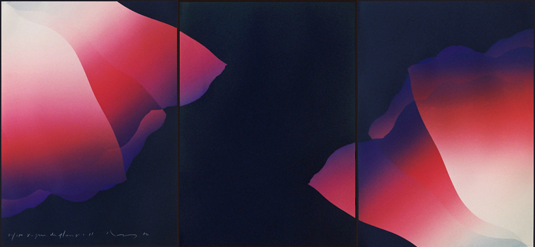 Vague de fleur II(Triptyque) - 花の波 II(三枚一組) - 96x70cm(x3) 1983 
